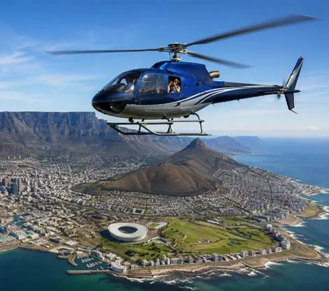 Helicopter Over Cape Town