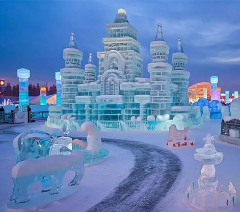 Illuminated Ice Castles