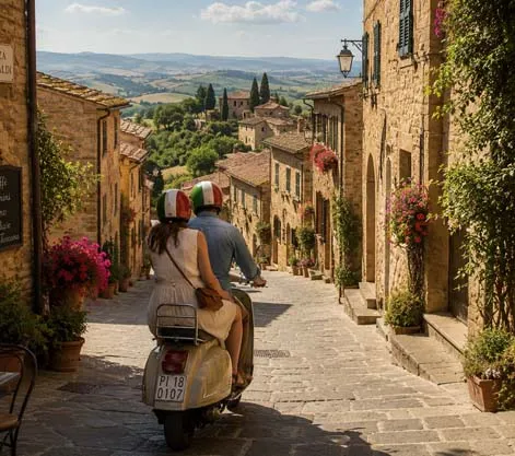 Vespa Through Villages