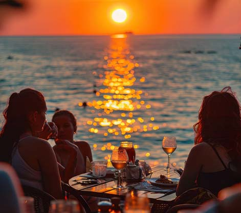 Sunset At Café Mambo